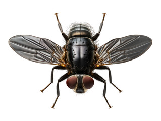 house fly isolated on transparent background, transparency image, removed background