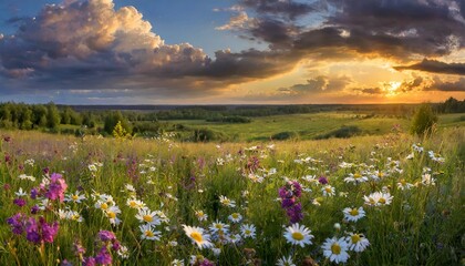 field of flowers