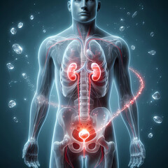 carroceria, anatomía, chinche, humana, radiografía, medicinal, columna vertebral, hueso, salud, mujer, 3d, ciencia, farmacos, esqueleto, rodilla, cerebro, atrás, ilustración, azul, daño, corazón, arti
