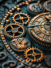Fototapeta na wymiar A Clock of Currency Symbols