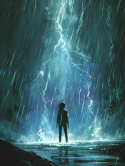 Fototapeta premium Sudden Bursts of Inspiration Illustrate as Flashes