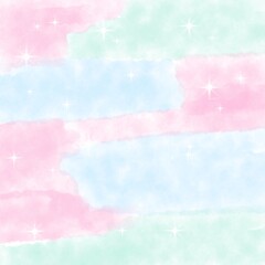 Pastel universe fantasy watercolor background.	