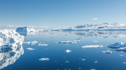 Icebergs in Ilulissat Icefjord, Greenland 
