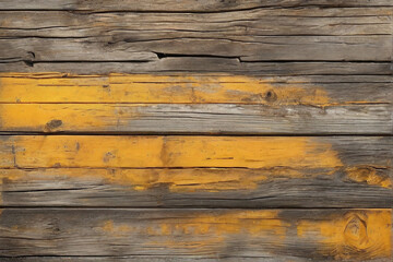 Obraz premium yellow and grey and brown and dark and used dirty weathered outdoor wood wall wooden plank board texture background