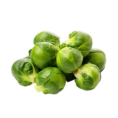 Brussel Sprouts on white or transparent background
