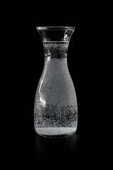 Carafe on a black background