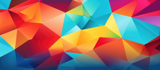 Obraz premium Colorful geometric design for diverse creative projects