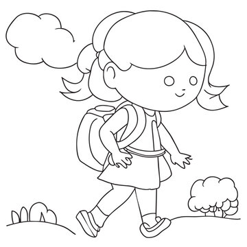 20 free first day of school coloring pages for kids images may be subject to copyright learn more, vector illustration line art