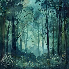 Fantasy Forest Illustration