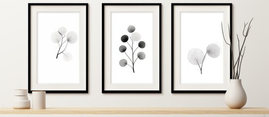 Set of 3 printable minimalist designs for decorating bedroom, living room, and office.