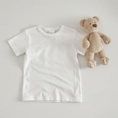 White Baby Shirt Mockup