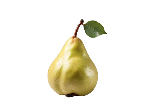 pear fruit isolated on transparent background
