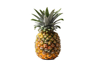 pineapple fruit isolated on transparent background