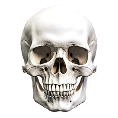 Obraz premium Human Skull Model - A PNG Cutout Isolated in a Transparent Backdrop