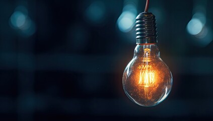 "The radiance of a light bulb represents the brilliance of entrepreneurialism, sparking innovation and driving business growth