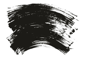 Hand Drawn Flat Fan Brush Thin Curved Background High Detail Abstract Vector Background Set 