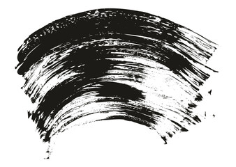 Hand Drawn Flat Fan Brush Thin Curved Background High Detail Abstract Vector Background Set 