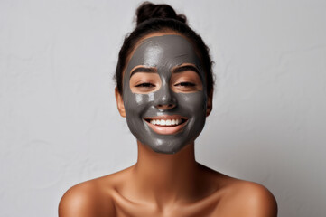 facial mask and beauty skin care concept