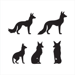 A black silhouette Fox set
