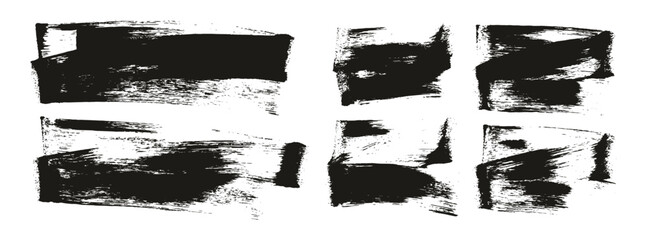 Hand Drawn Flat Sponge Regular Artist Brush Long & Short Background Mix High Detail Abstract Vector Background Mix Set 