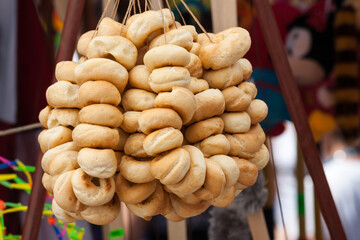 Folk Fair, Festival, traditional bagels made of natural ingredients - 755928959