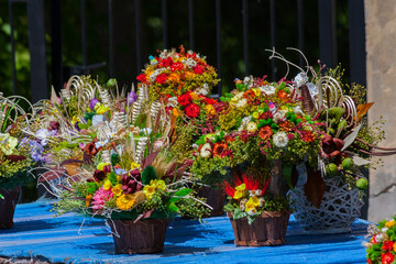 Folk Fair, Festival, Handmade Flower Boulers