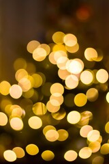Obraz premium golden christmas lights