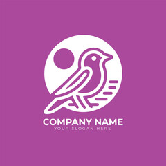 Bird logo design vector
