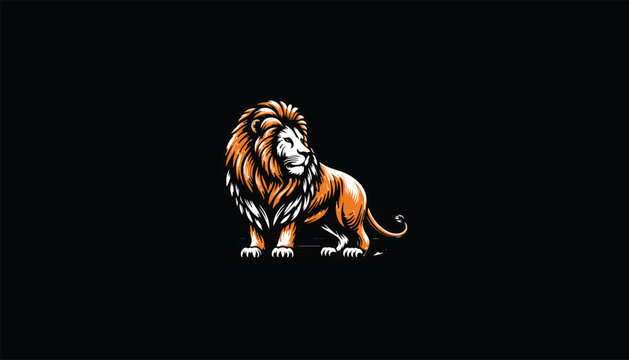 Lion design logo 