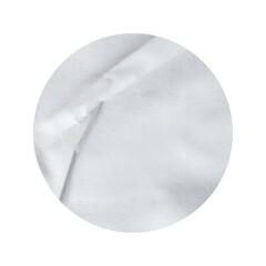 Blank white shaped paper sticker label isolated on white background