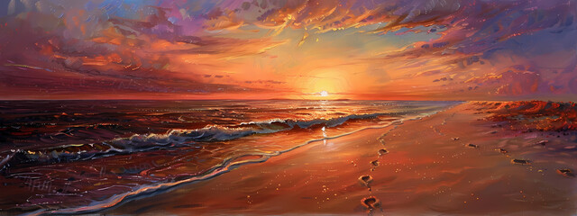 Fototapeta na wymiar Sunset Serenade: The Colors of Summer