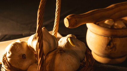 Preparation of the garlic