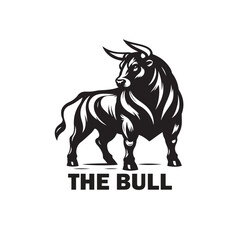 Bull Vector Logo Design Template