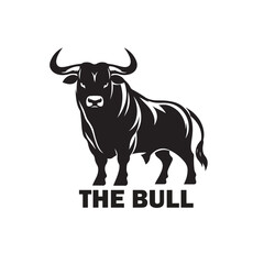 Bull Vector Logo Design Template