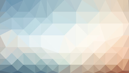 Beige, white and blue vector Low poly abstract colorful background