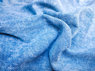 Denim fabric background close up