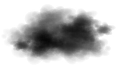 Realistic darkness steam carbon clouds cutout transparent backgrounds - obrazy, fototapety, plakaty