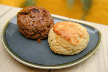muffins on a plate