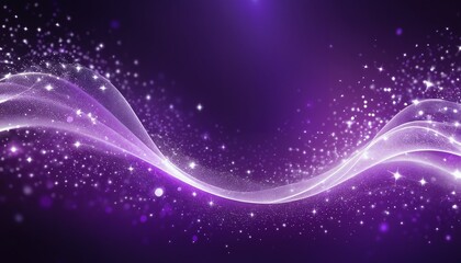 a purple abstract background with stars and lines