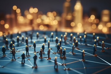 Global business structure of networking. Analysis and data exchange customer connection, HR recruitment and global outsourcing, Customer service, Teamwork, Strategy