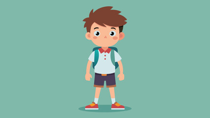 Whimsical School Kids Captivating Cartoon Vector Art for a Playful Learning Atmosphere