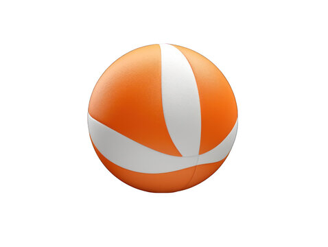 Volleyball isolated on transparent background, transparency image, removed background