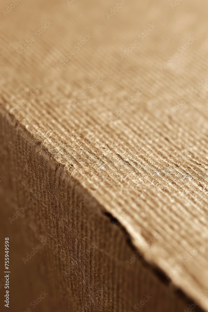 Poster Detailed view of cardboard on a flat surface, suitable for various design concepts.
