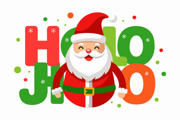 ho ho merry Christmas vector