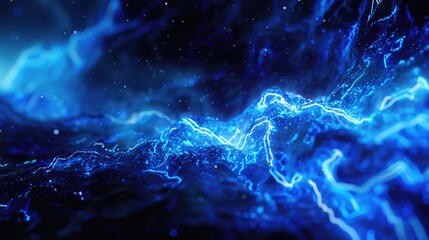 Close up shot of a blue and black abstract background, perfect for design projects.