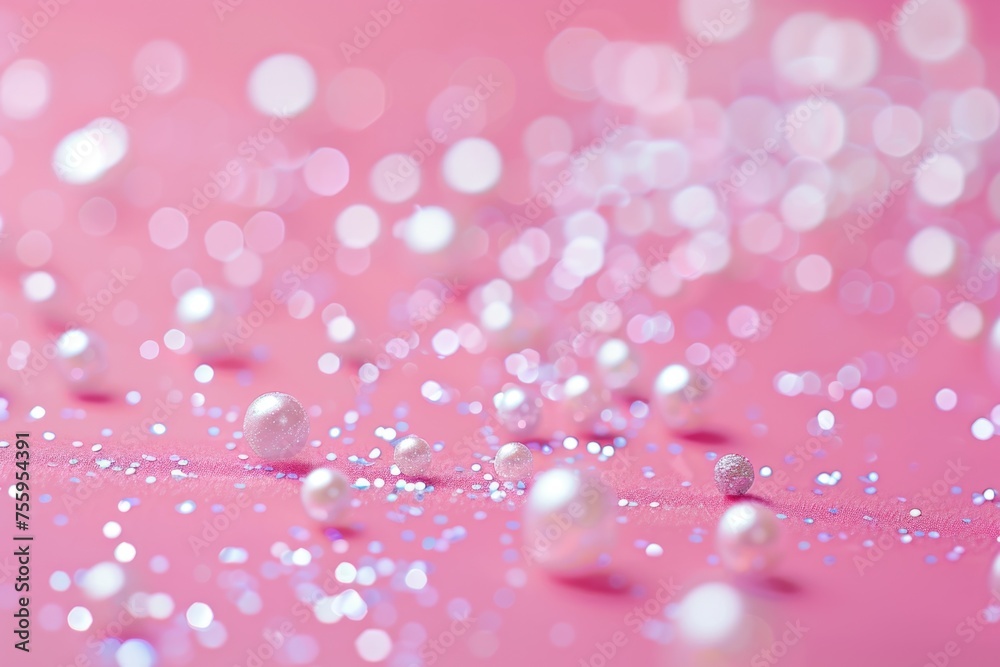 Poster close up of pink background with bubbles, perfect for backgrounds or textures.