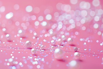 Close up of pink background with bubbles, perfect for backgrounds or textures.
