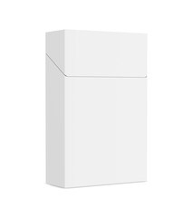 an image of a White Cigarette Pack isolated on a white background