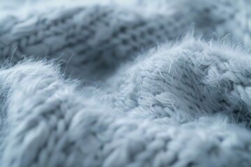 Close-up of a teddy bear resting on a soft blanket. Perfect for cozy, comforting themes.