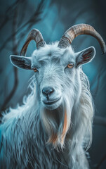 Fototapeta premium Goat with horns